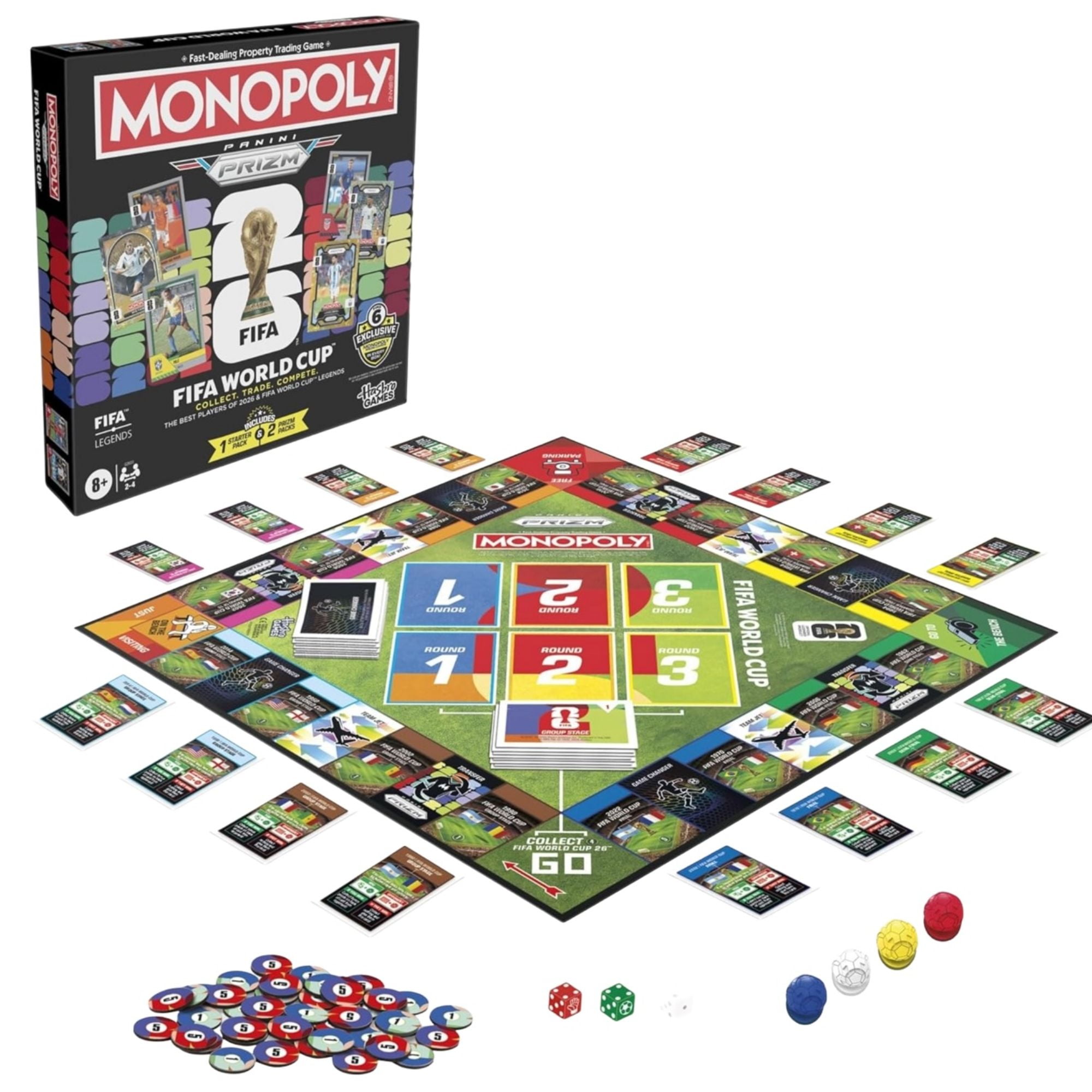 Jogo Monopoly Panini Prizm Fifa Edition Core Game (Legends + 2026
