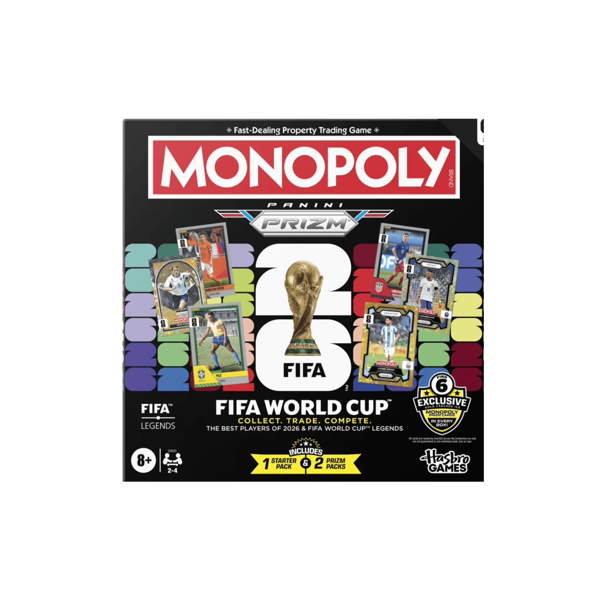 play party pp プロモ　4枚セット　未開封 Jogo Monopoly Panini Prizm Fifa Edition Core Game (Legends + 2026