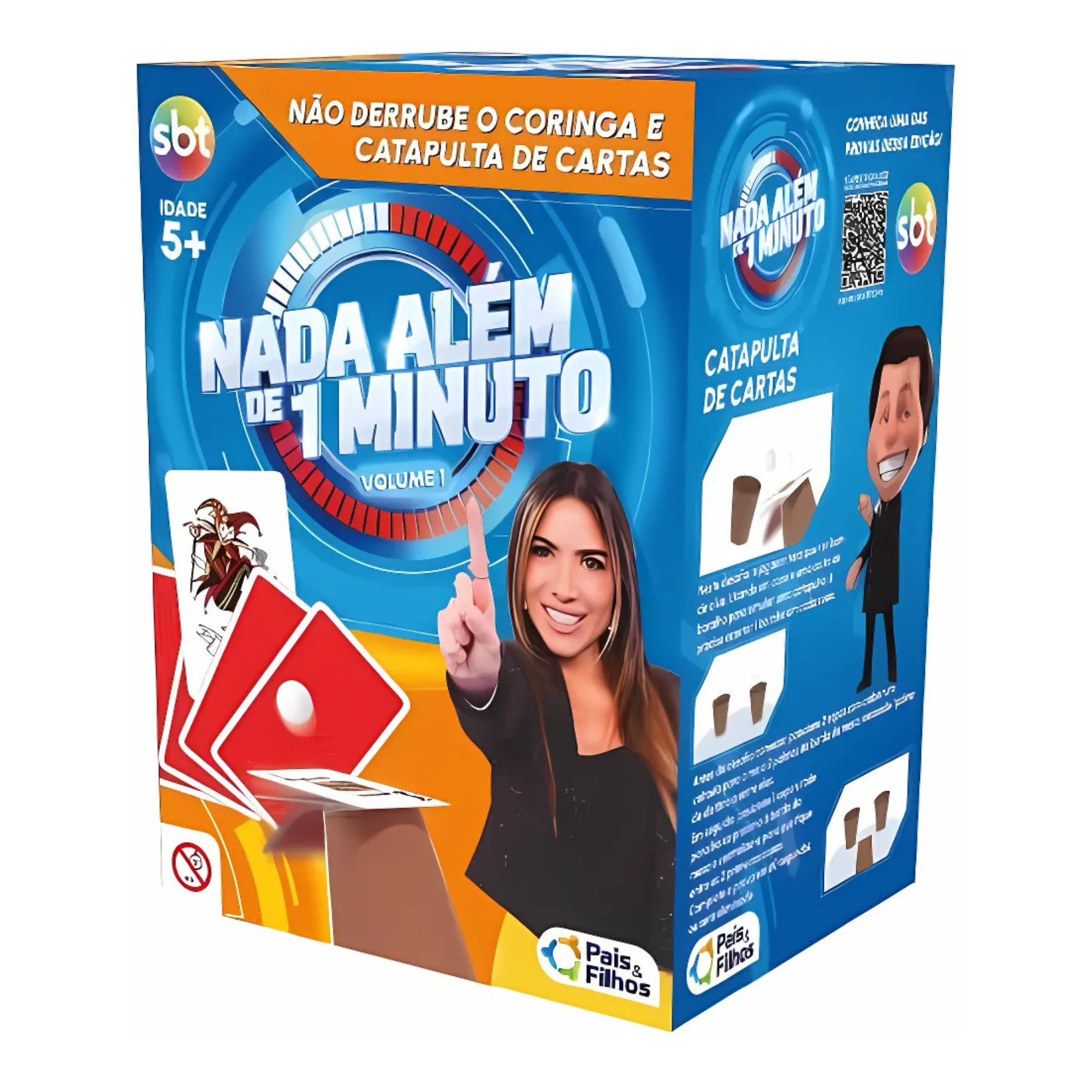Jogo Nada Além de 1 Minuto : Volume 1 - Não Derrube o Coringa e Catapulta de Cartas