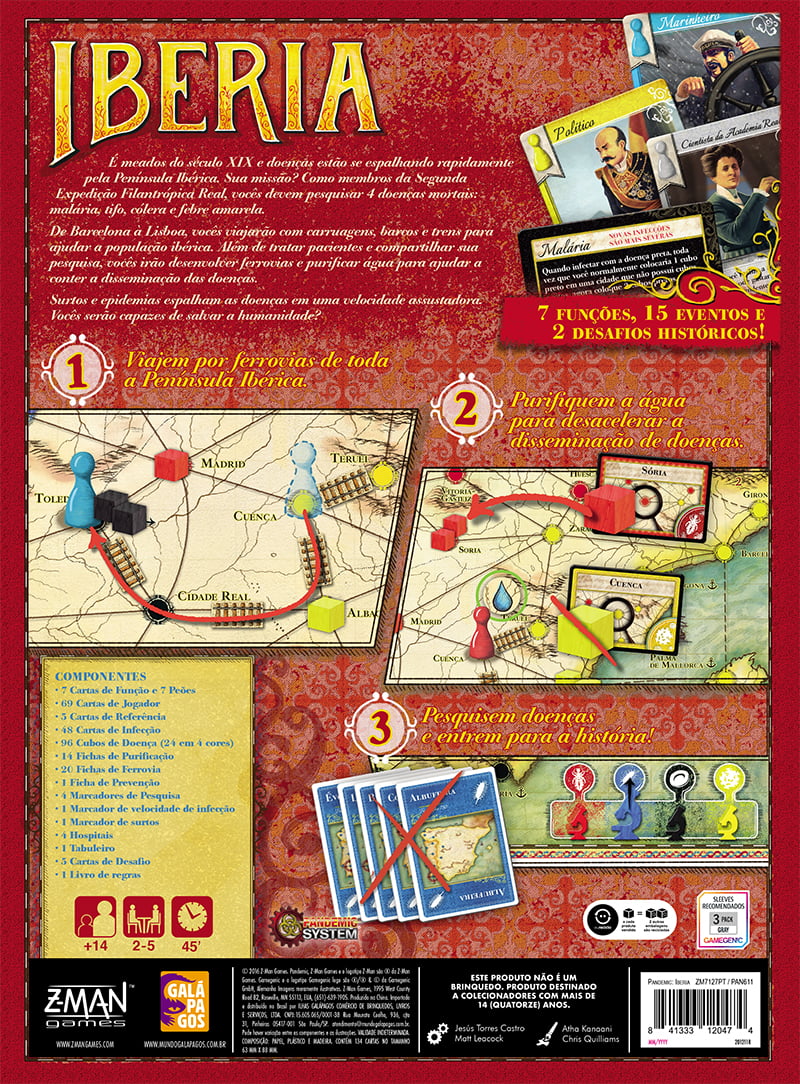 Jogo Pandemic Iberia - Bravo Jogos Jogo Pandemic Iberia - Bravo Jogos