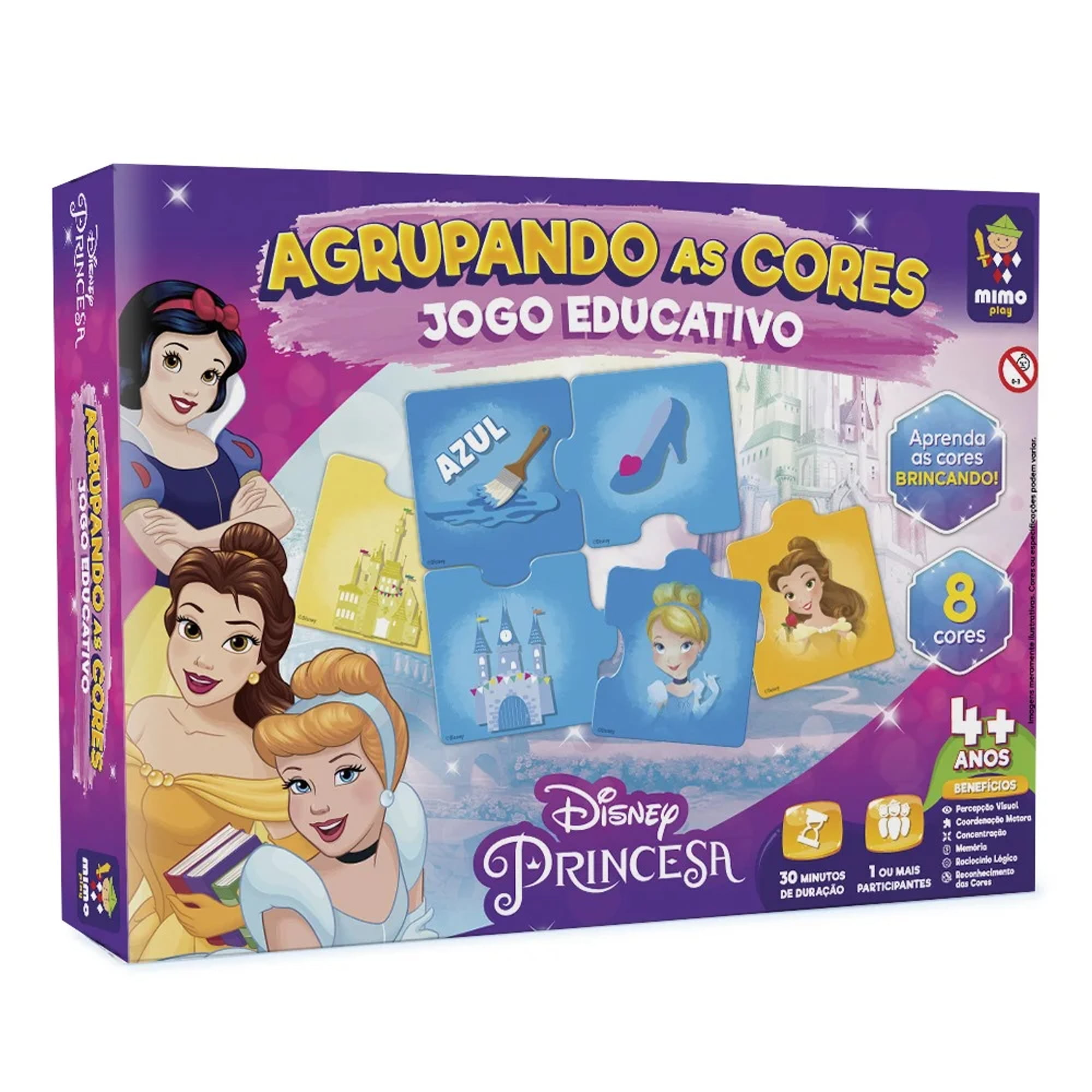 Jogo Educativo - Princesas Agrupando as Cores