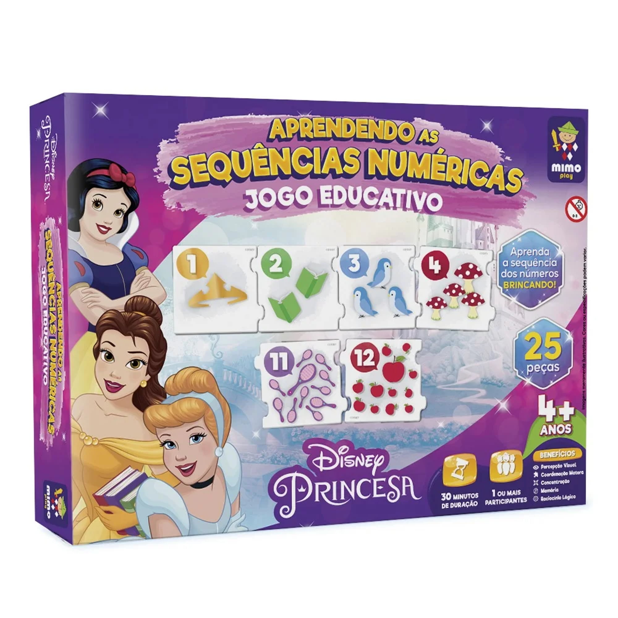 Jogo Educativo - Princesas Aprendendo as Sequências Numéricas