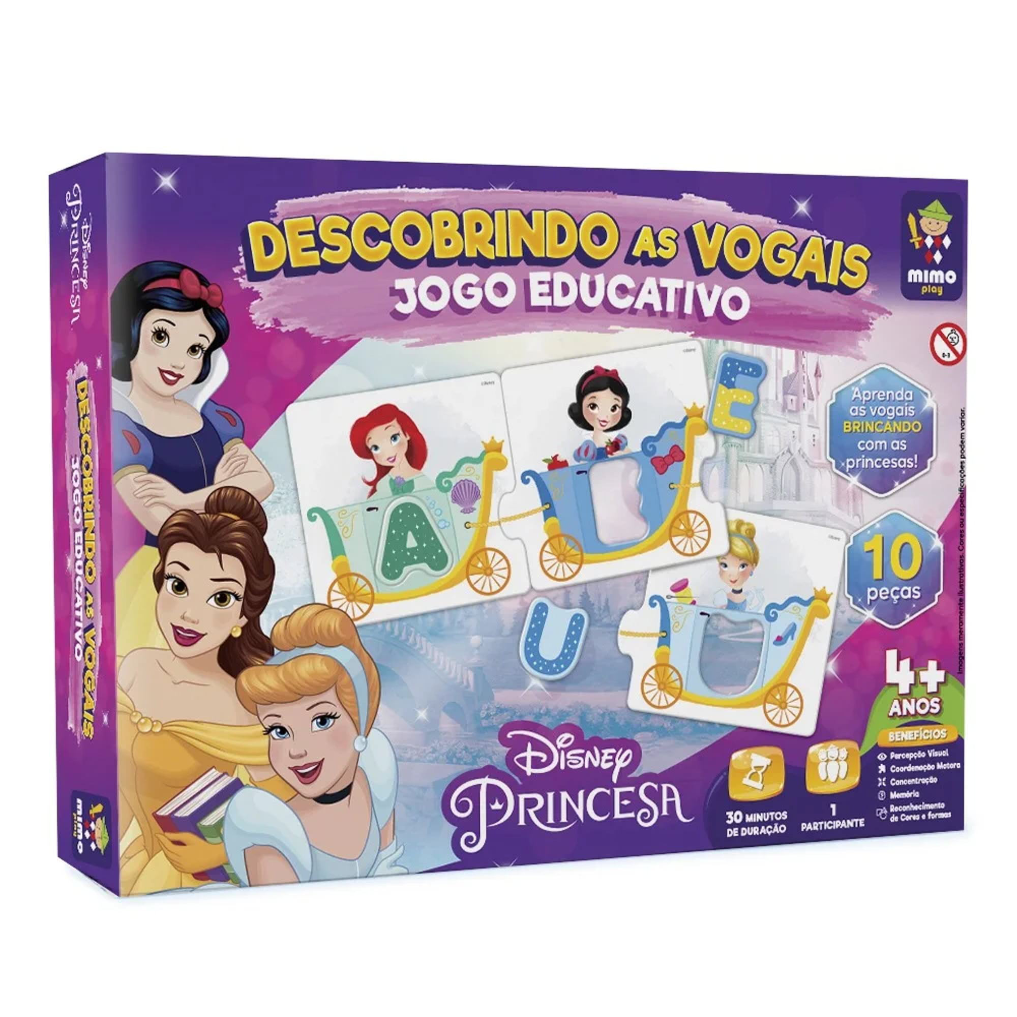 Jogo Educativo - Princesas Descobrindo as Vogais