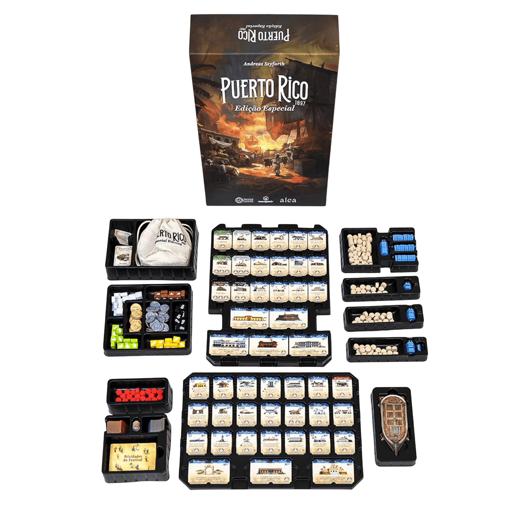 Jogo Puerto Rico 1897 : Edição Especial - Pacote Básico - Bravo Jogos