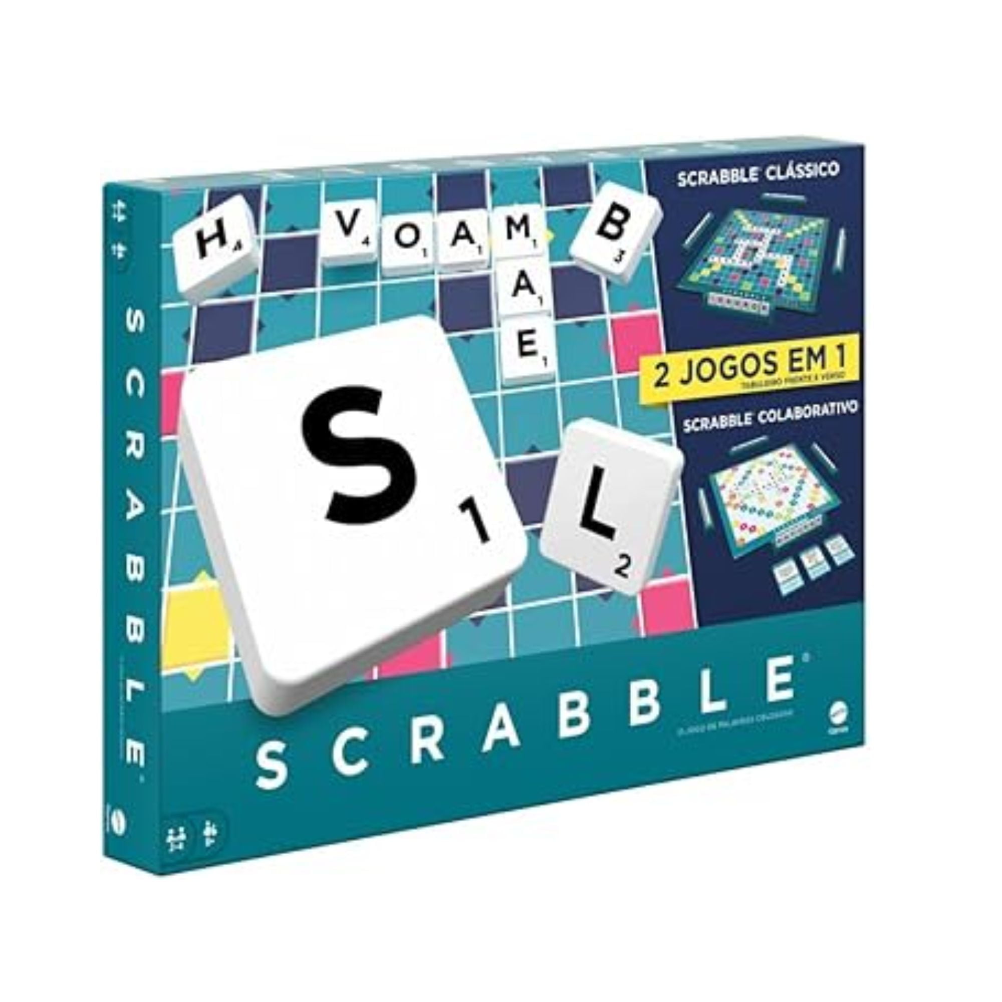 Jogo Scrabble - 2 em 1 Colaborativo