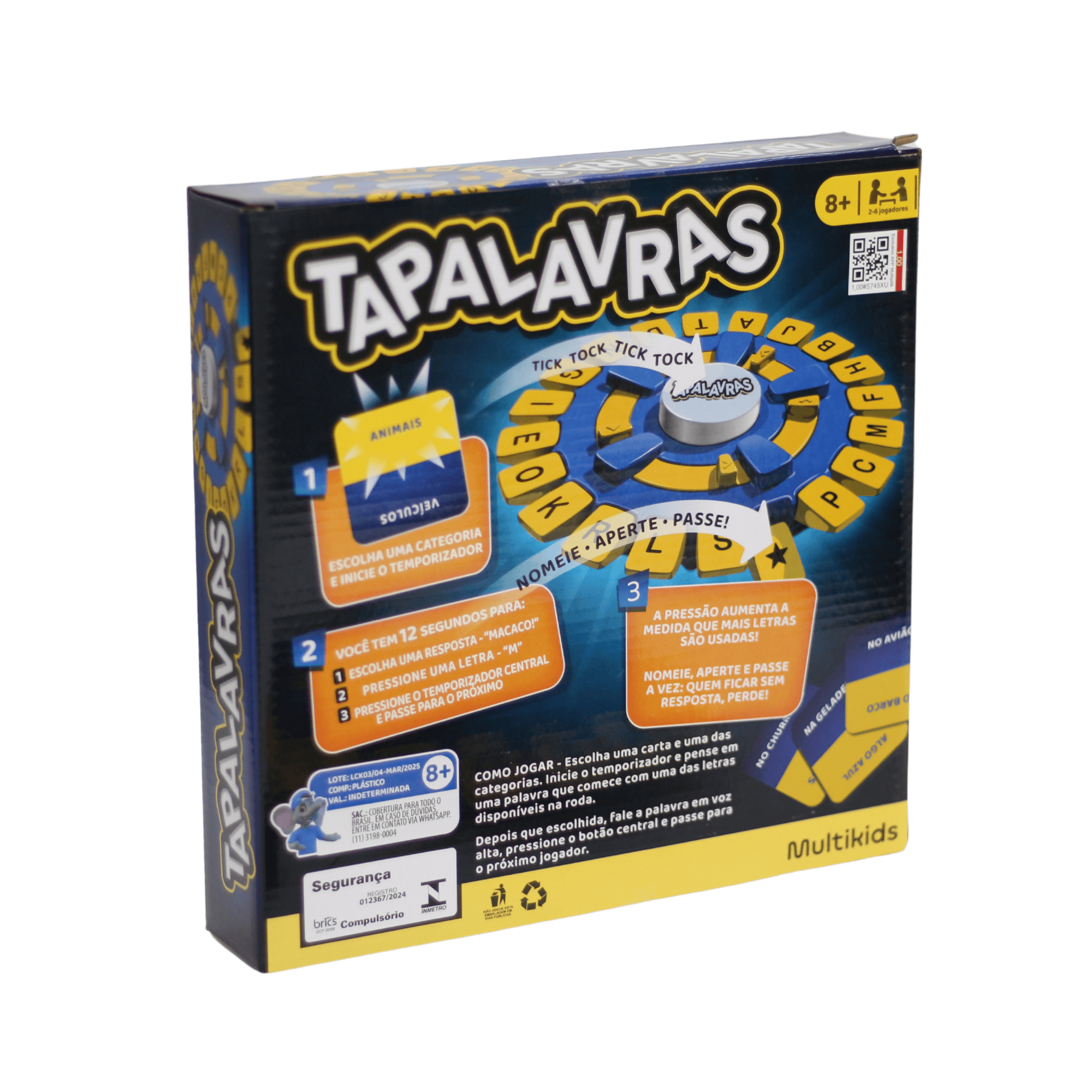 Jogo Tapalavras - Bravo Jogos