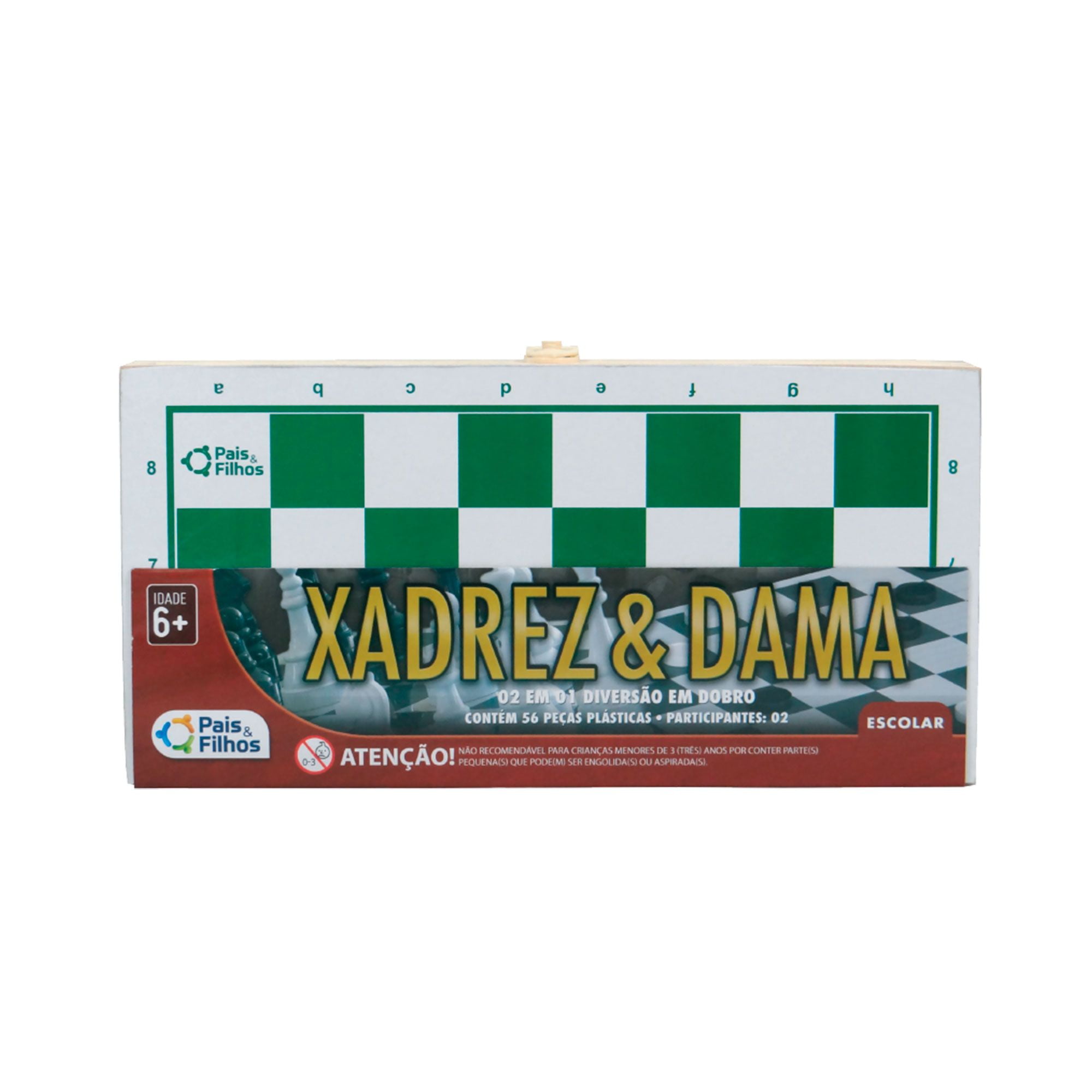 Damas de xadrez caixa de metal — Playfunstore