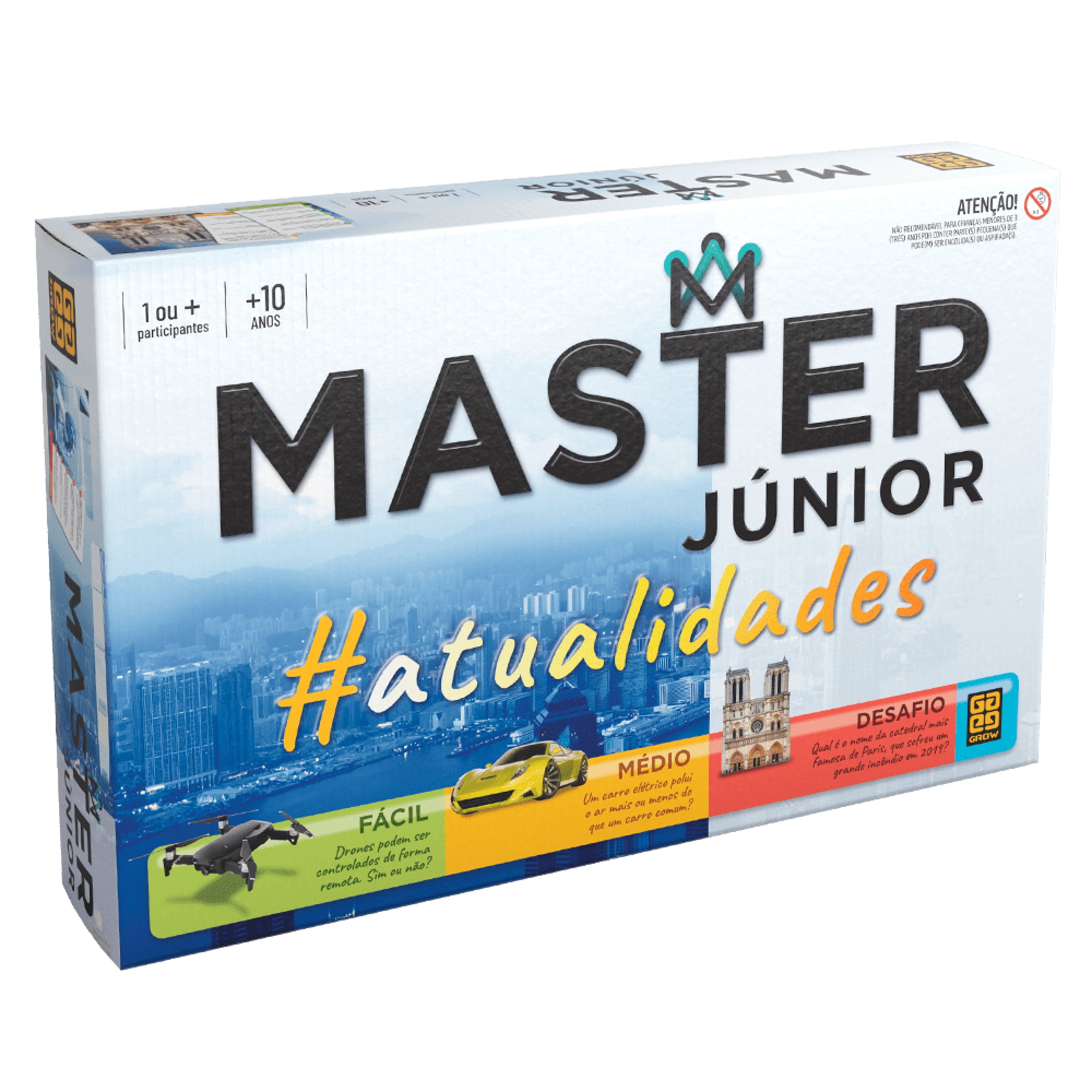 Jogo De Tabuleiro Master Grow Família Diversão Jogo de Perguntas e