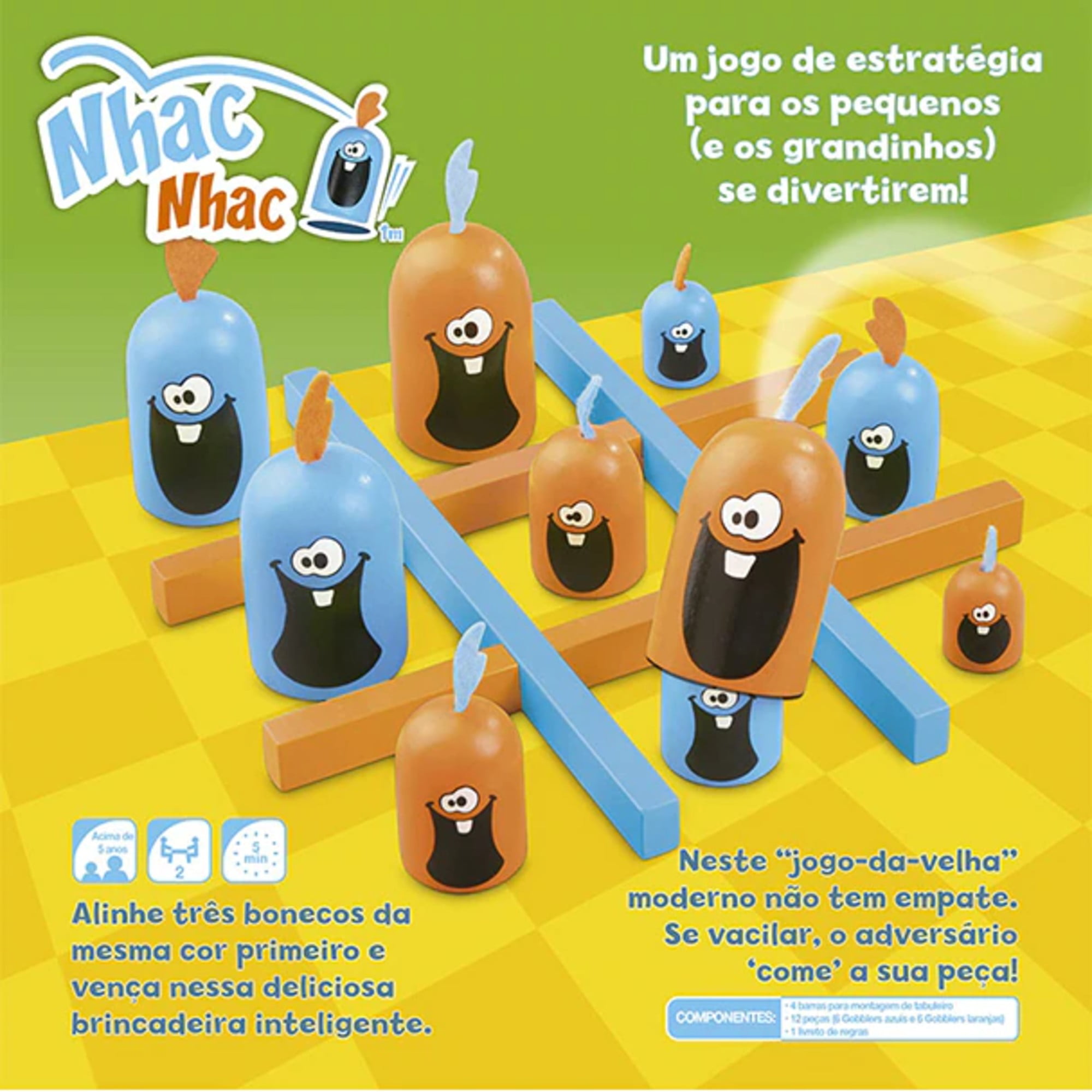 Mini Jogo de Tabuleiro Estratégia Tic Tac Toe Jogo da Velha