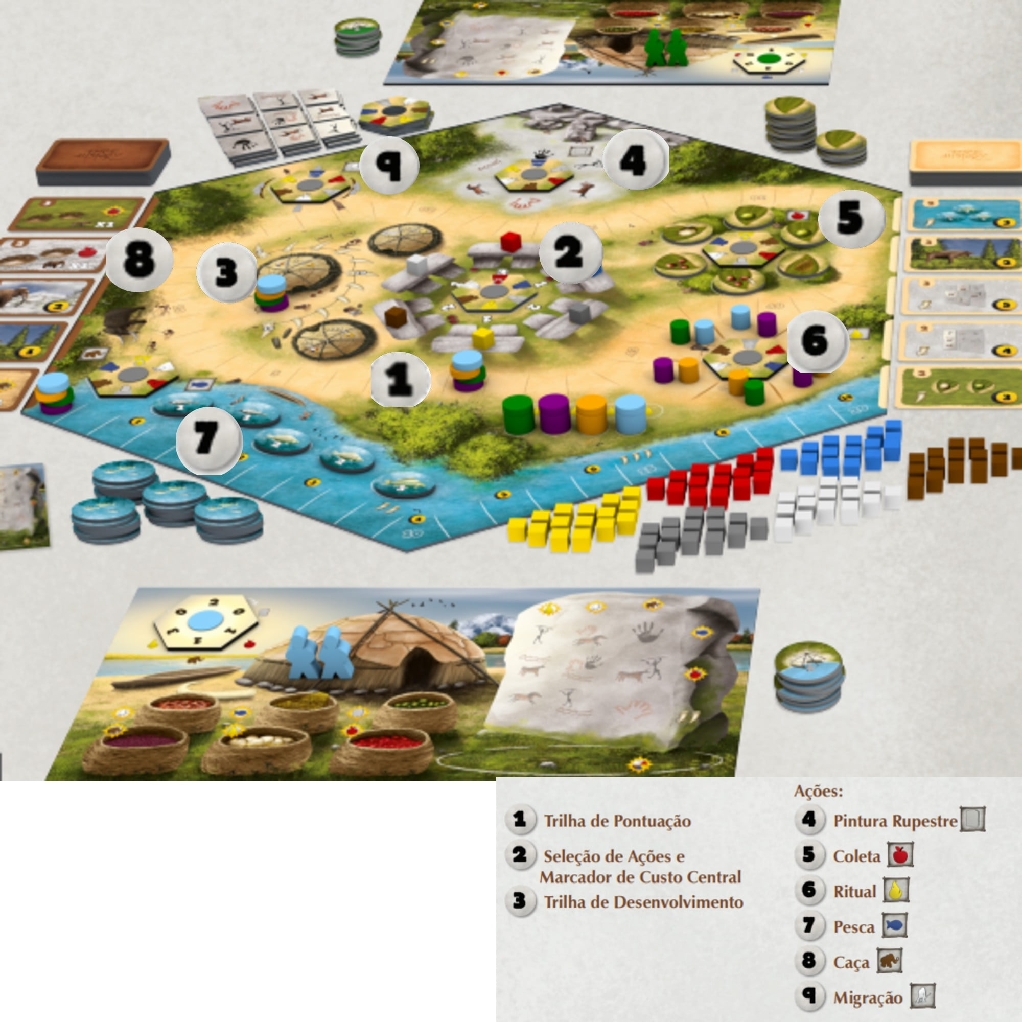 Prehistory Meeple BR- Boardgame