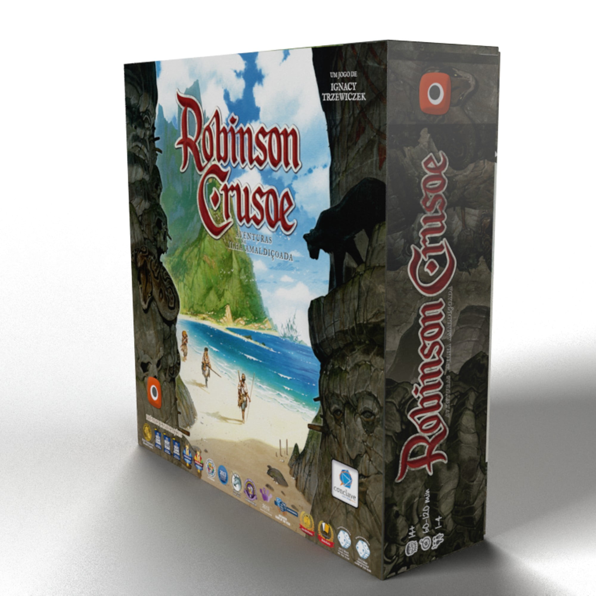 Robinson Crusoé Aventuras na Ilha Amaldiçoada Ed. Jogo da Ano Jogo de  Tabuleiro Conclave em Promoção na Americanas