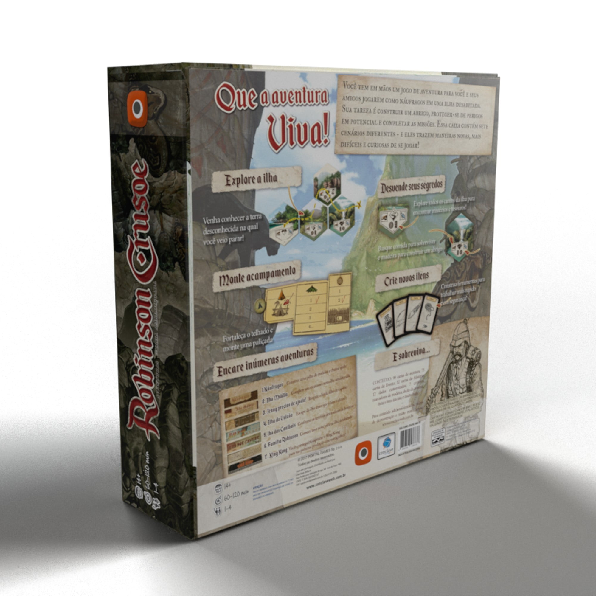 Robinson Crusoé - Aventuras na Ilha Amaldiçoada board game