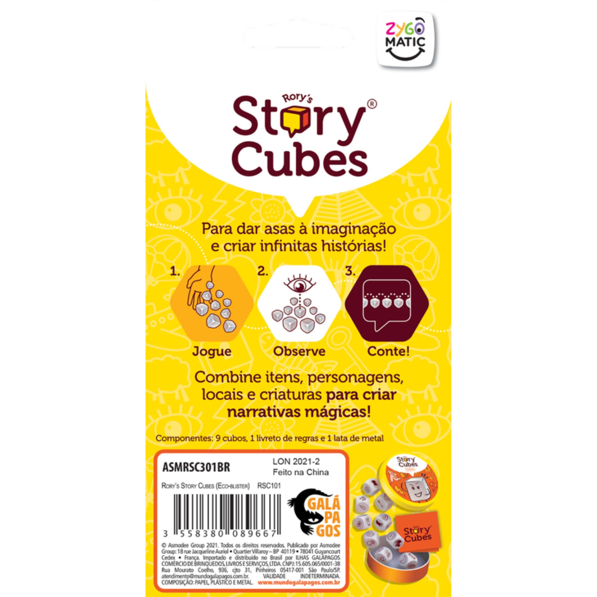 Jogo de Tabuleiro - Rory's Story Cubes - Galápagos