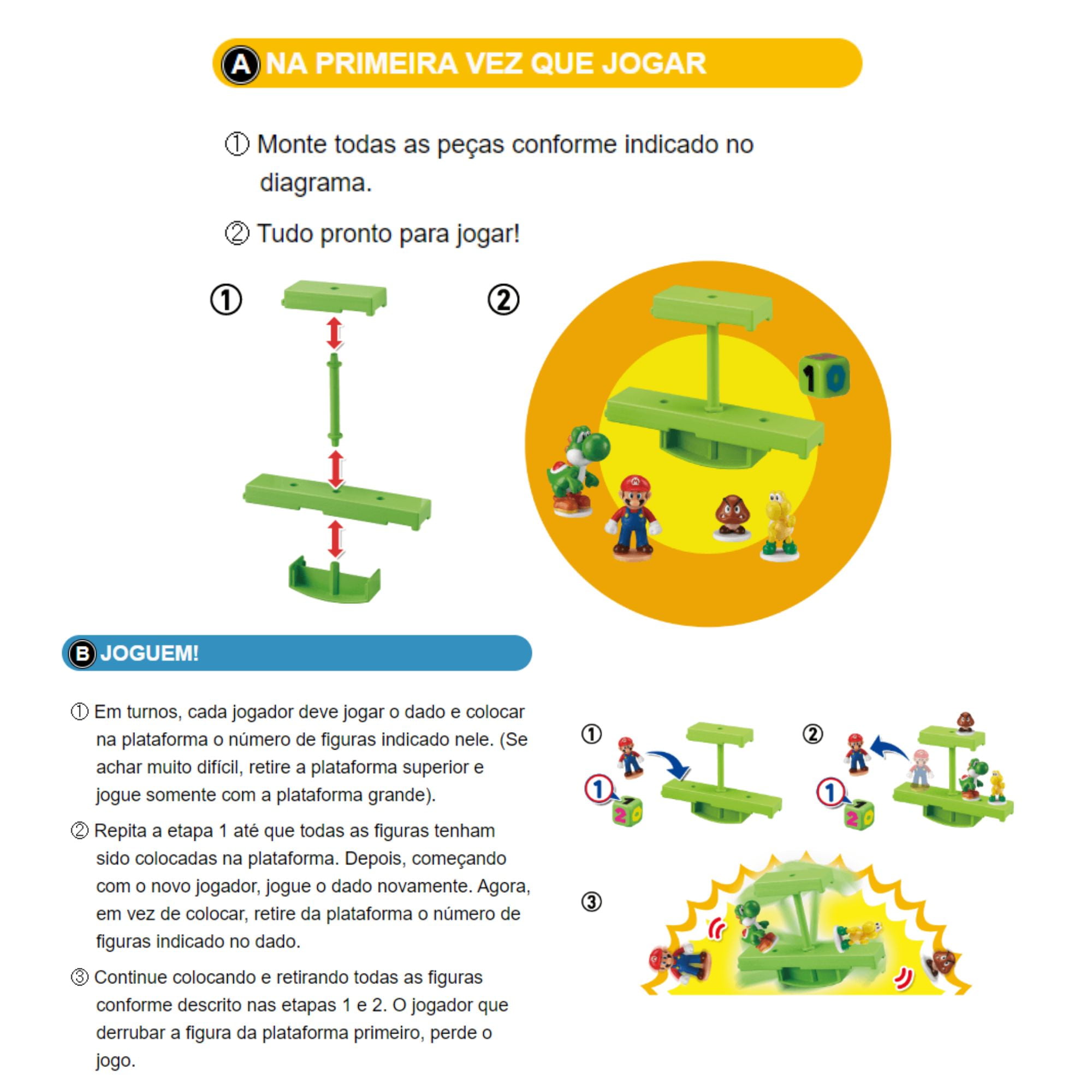 Jogo de Equilíbrio - Balacing Game - Super Mario - Fase do Castelo