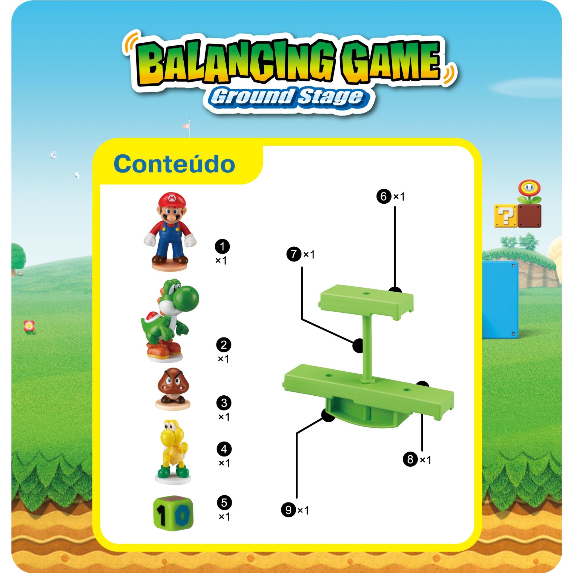 Jogo de Equilíbrio - Super Mario - Balancing Game Ground - Epoch