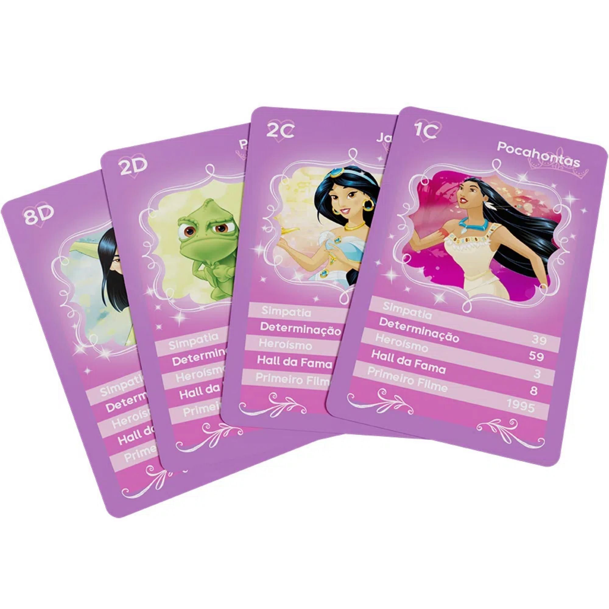 Jogo Super Cards Princesas Encanto Divertido + Nf
