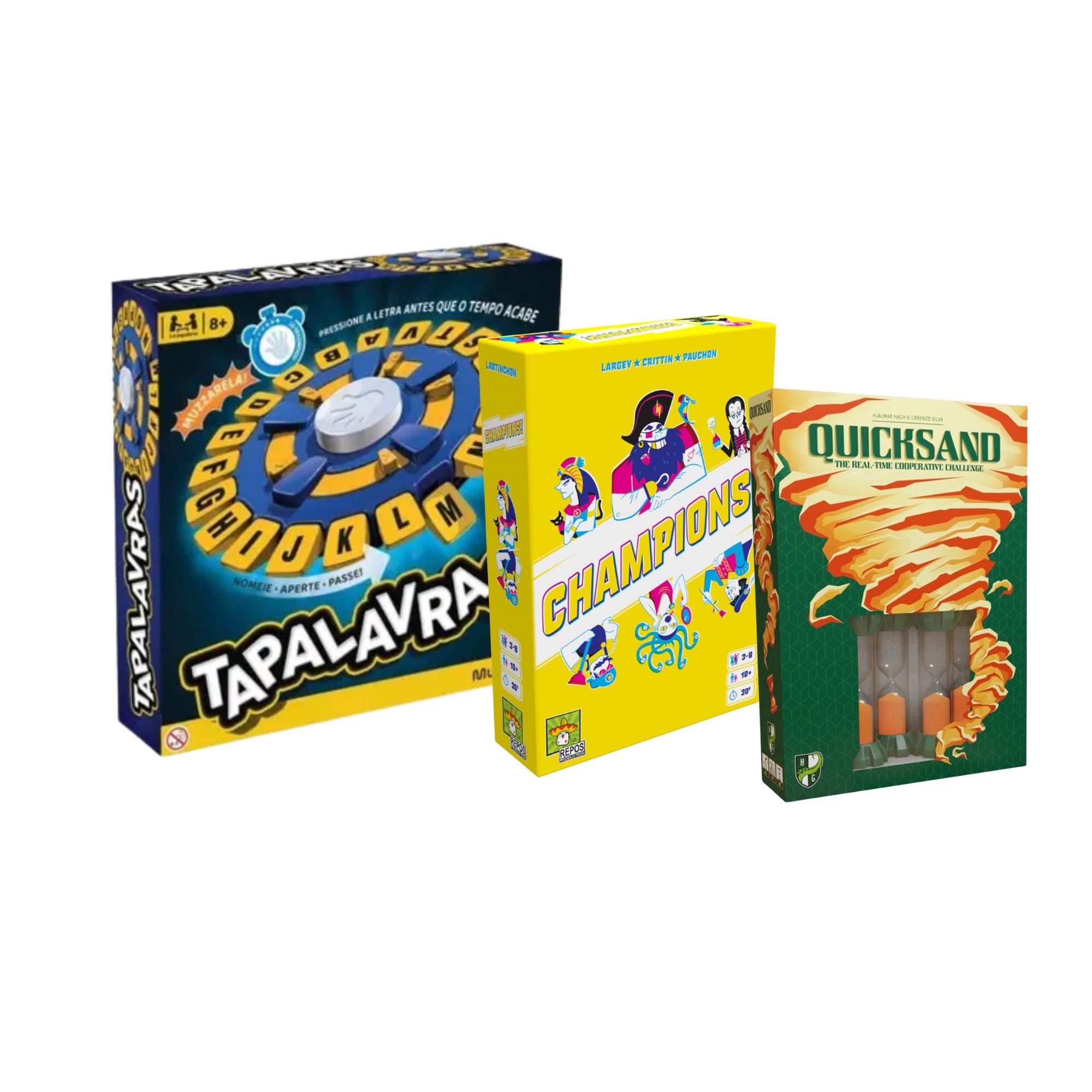 Tapalavras + Quicksand + Champions