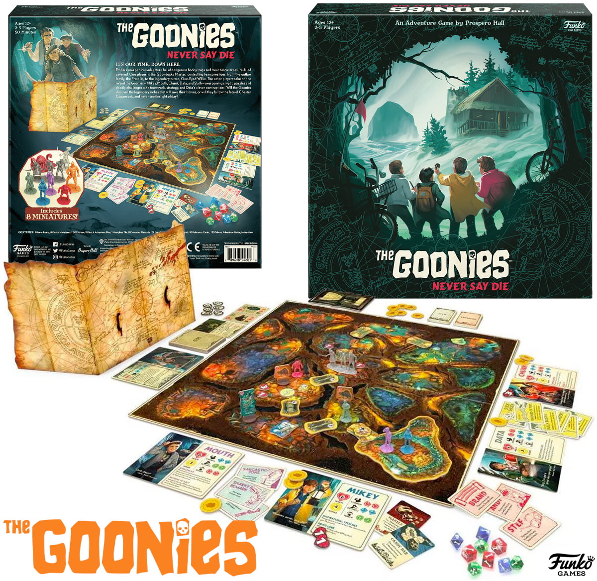 The Goonies Board Game | Juego De Mesa En Alemán | Edición Funko | Aventura Y Nostalgia Para Fans De Los 80