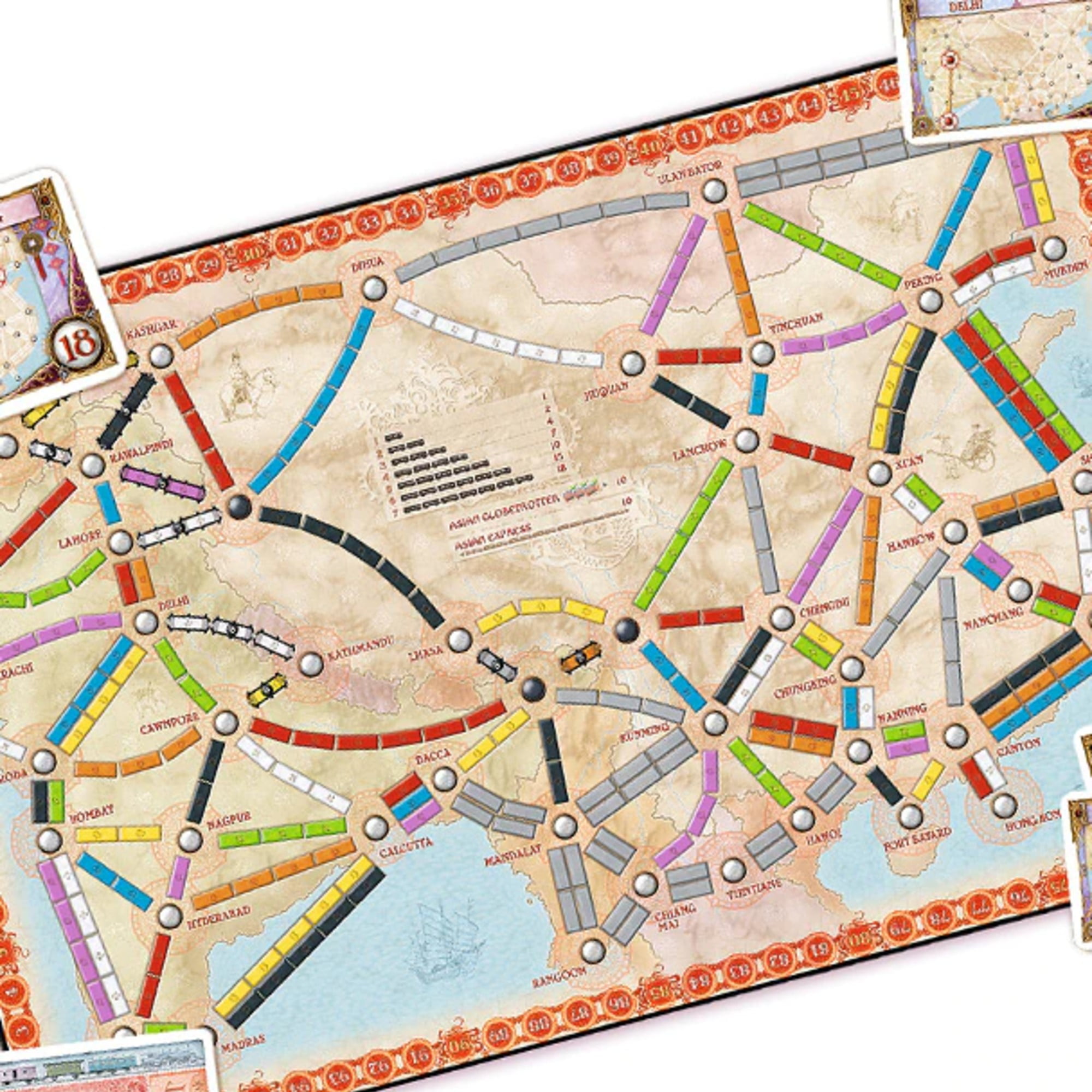 Jogo de Tabuleiro Ticket To Ride Cards, Construção de Rota do Trem  Expresso, Jogo de Estratégia