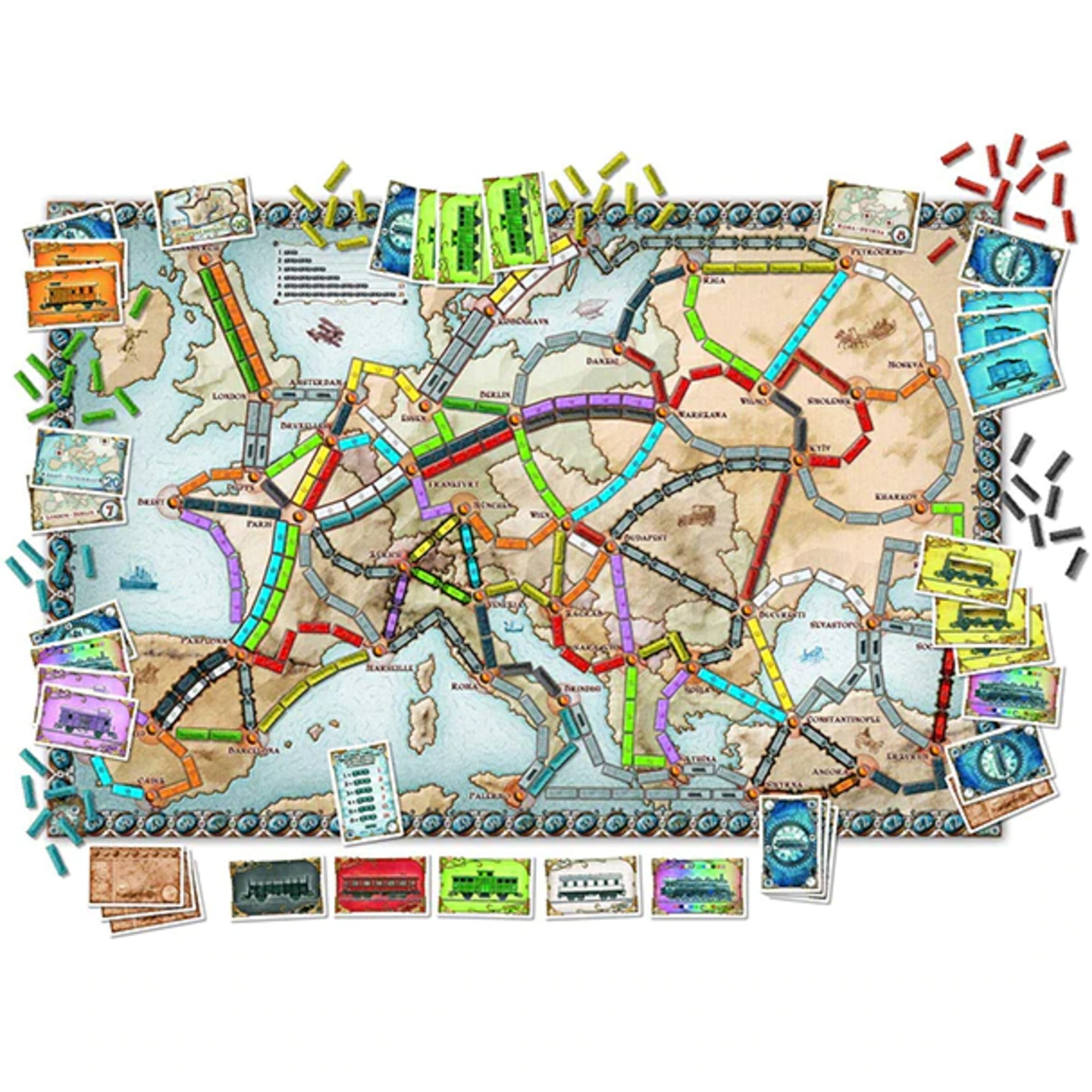 Galápagos, Ticket to Ride: Europa, Jogo de Tabuleiro para Família, 2 a 5  jogadores, 30 min