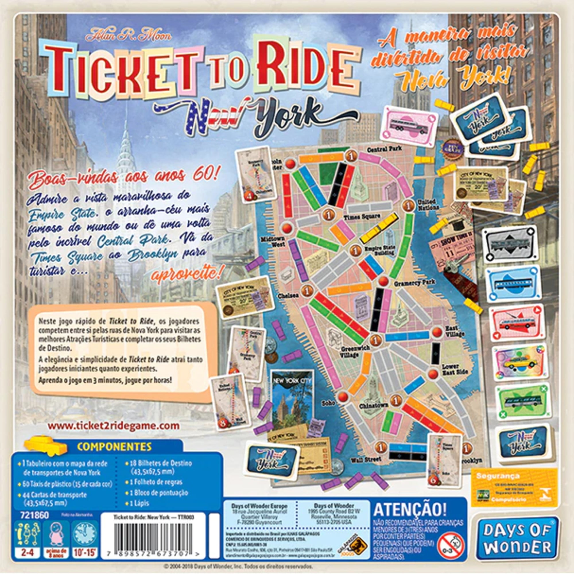 Ticket to Ride: New York, uma versão compacta e disputada