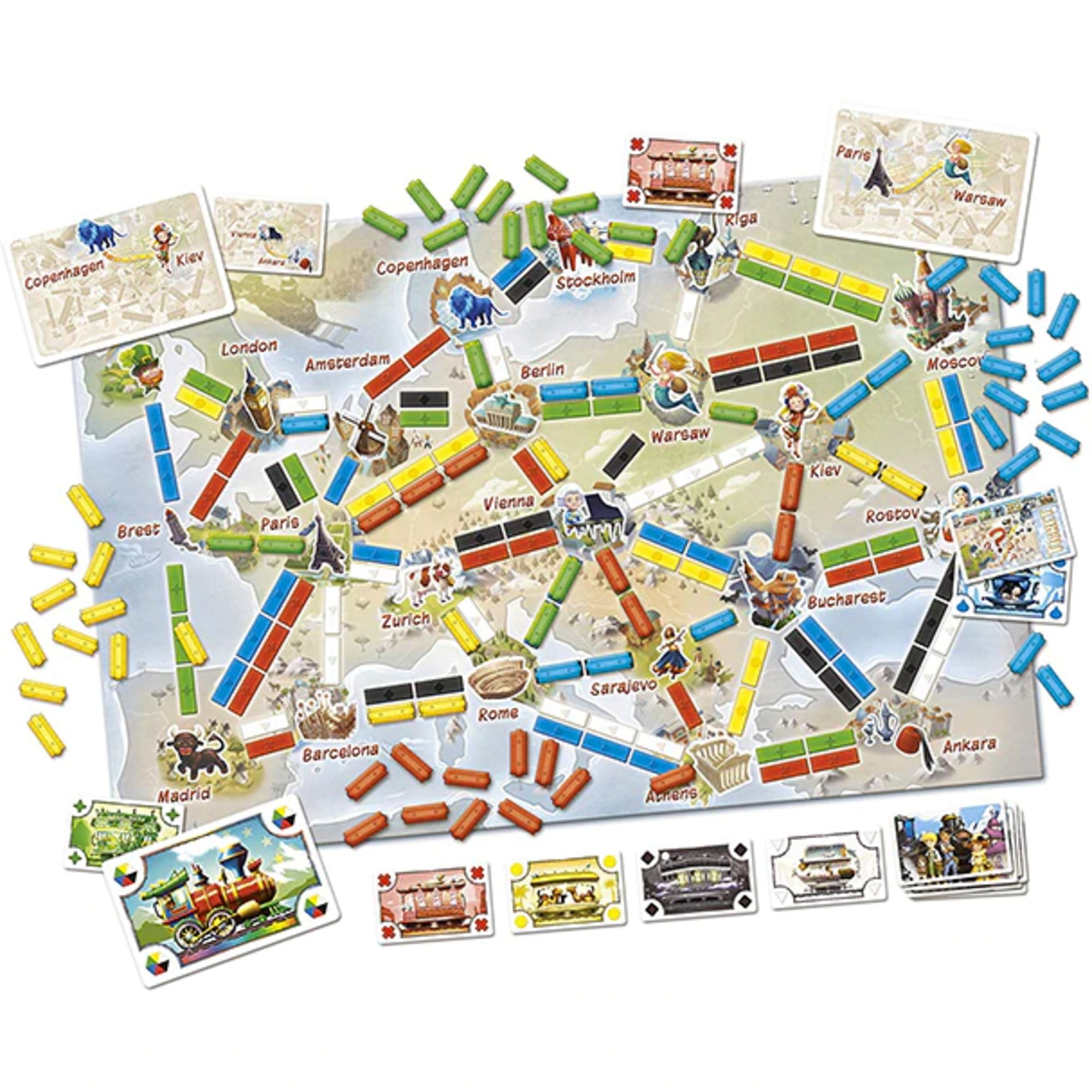 Ticket to Ride Primeira Viagem jogo