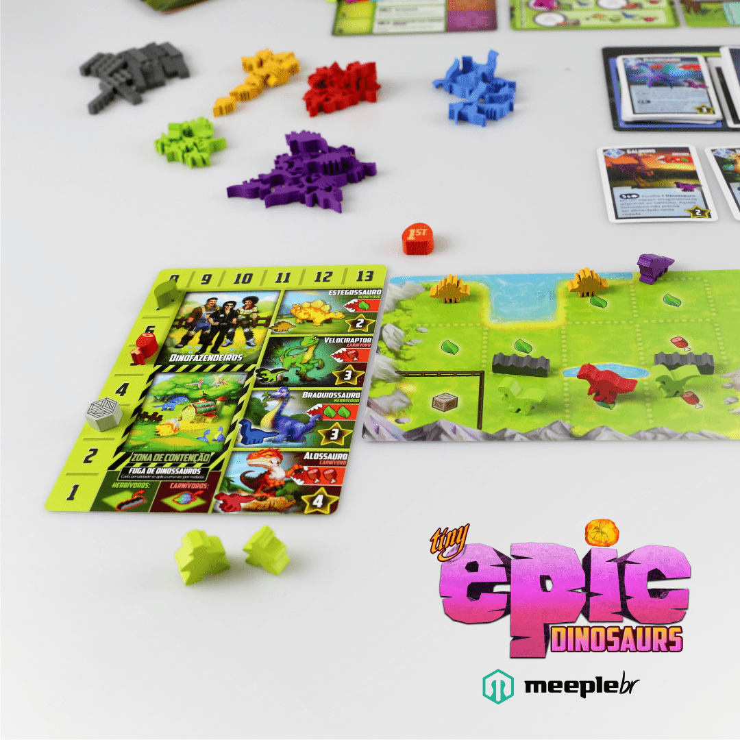 Tiny Epic Dinosaurs - Jogo de Tabuleiro - MeepleBR (em português)