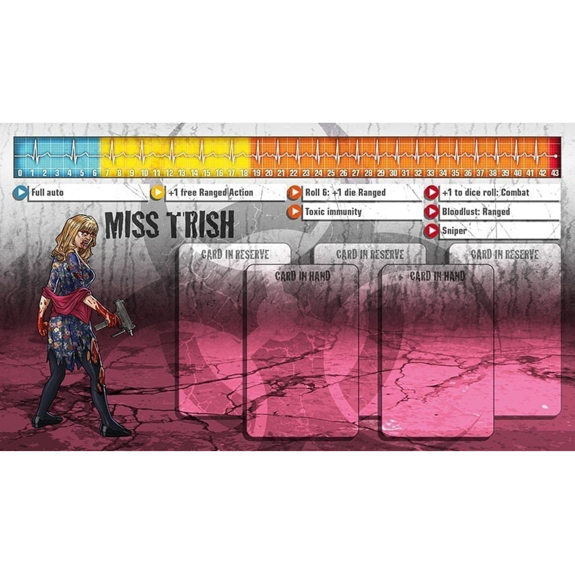 Zombicide – Figurine Miss Trish (Bernadette Big Bang Theory) – CMON, Neuve Sous Blister