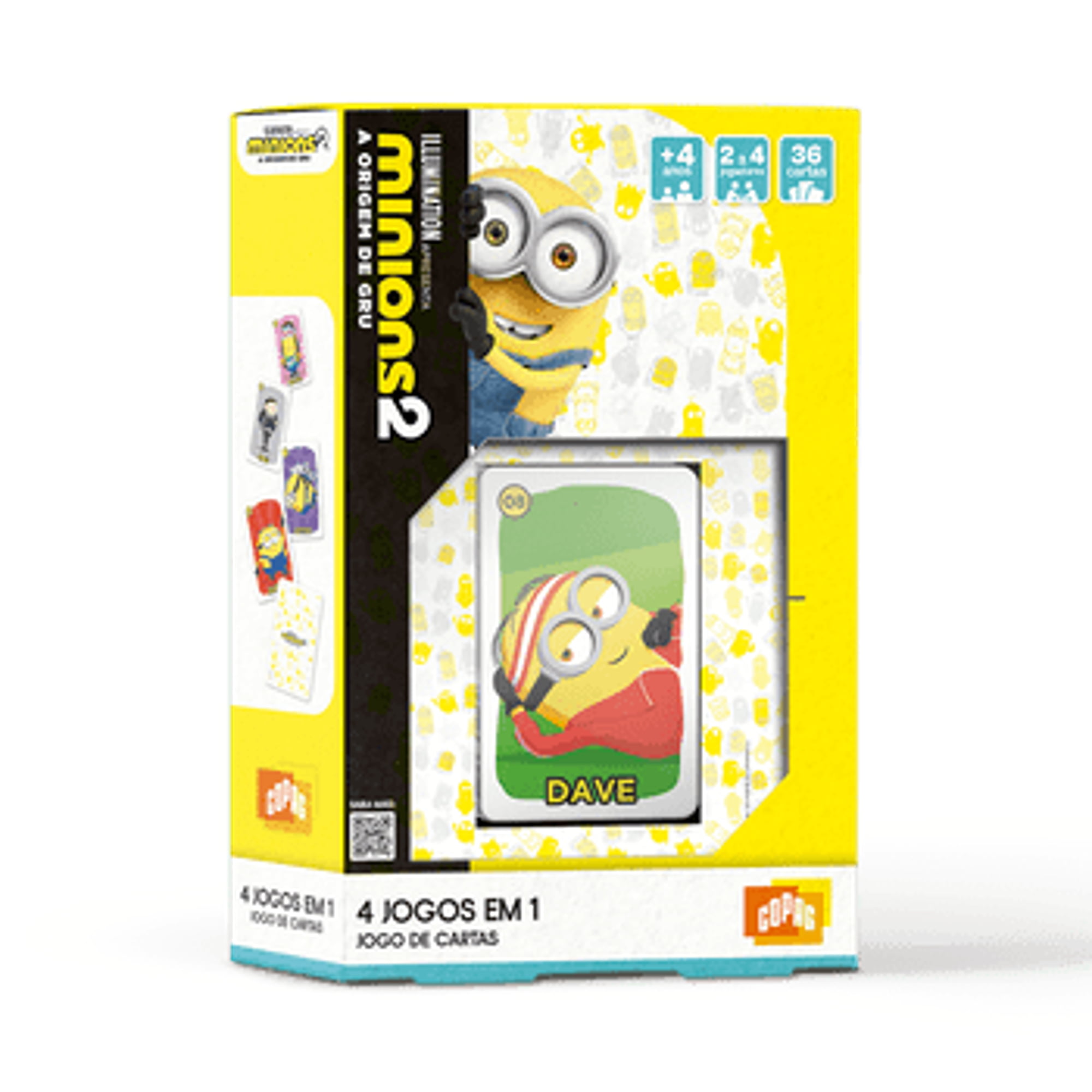 Mini box Minions 4 jogos em 1