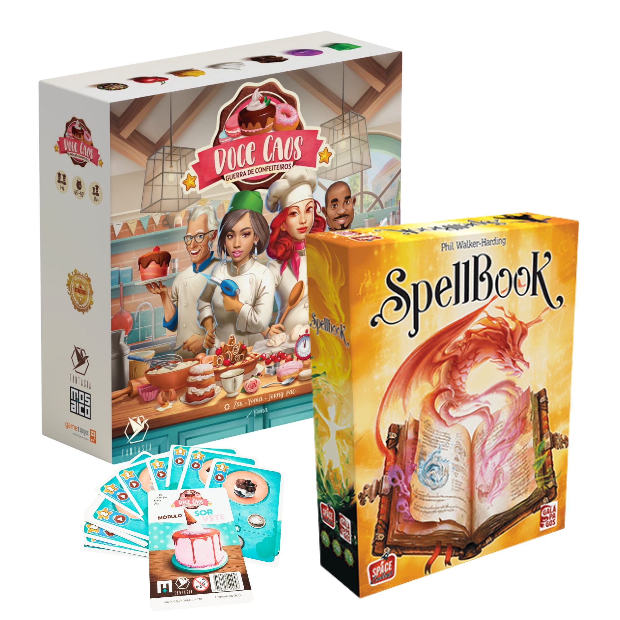 Doce Caos + Expansão Sorvete + Spellbook