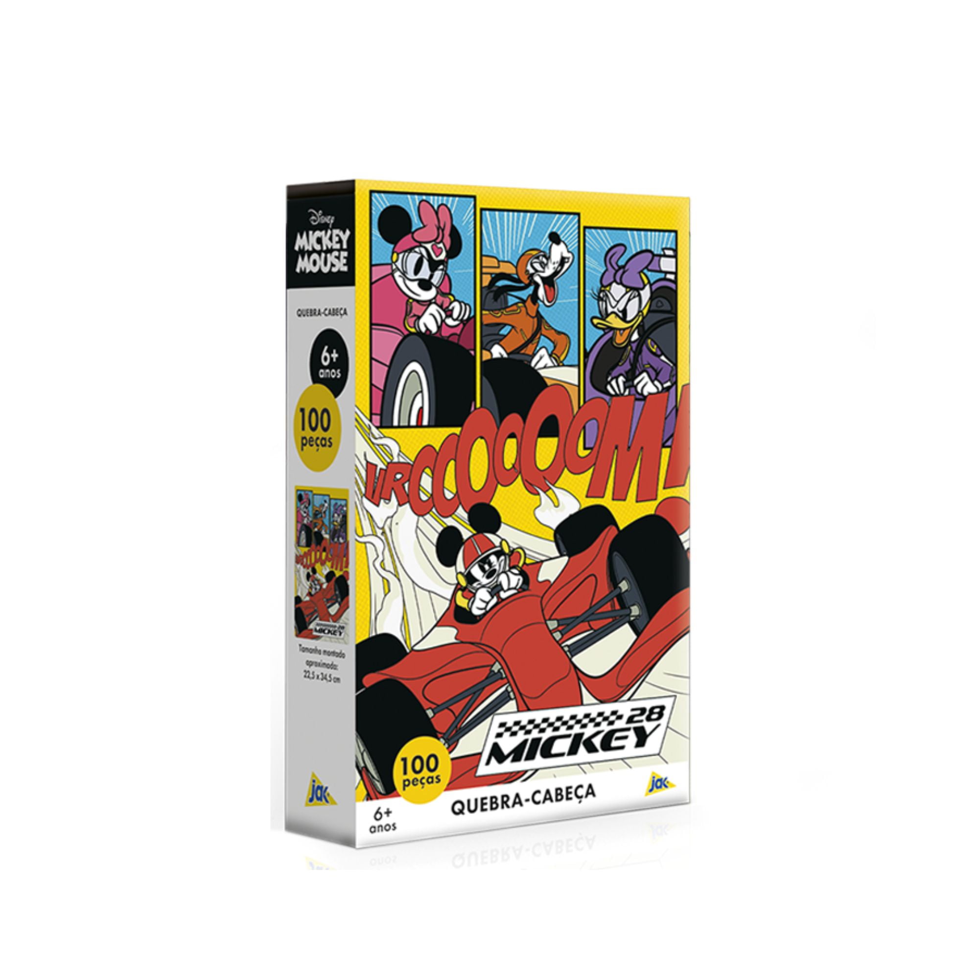 Quebra-Cabeça Mickey Fórmula 1 - 100 Peças