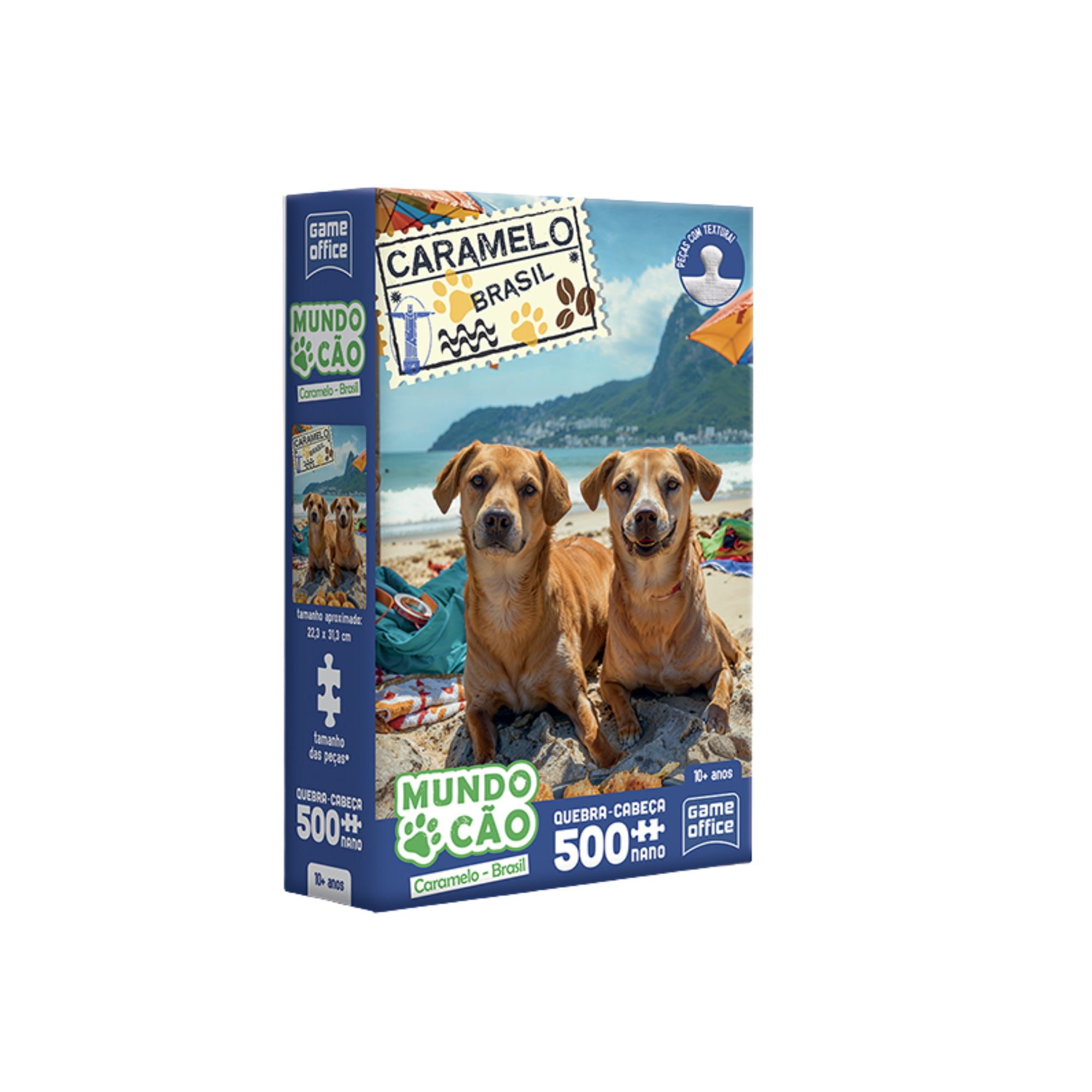 Quebra-cabeça Mundo Cão - 500 Peças - Caramelo Brasil