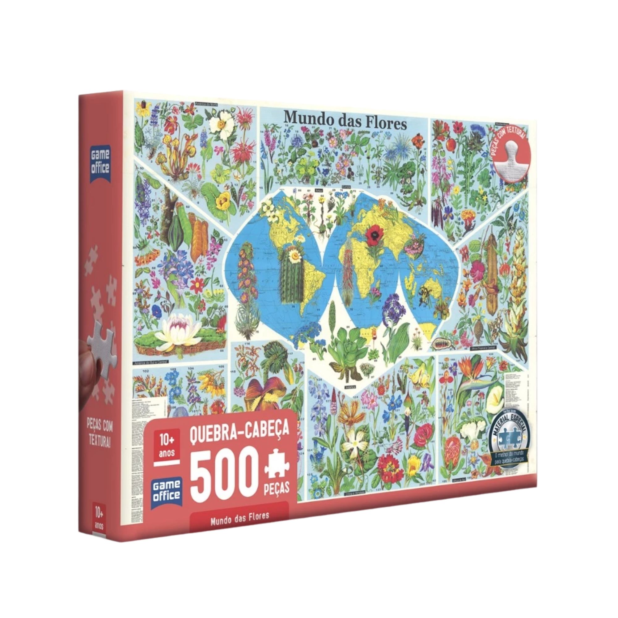 Quebra - Cabeça : Mundo das Flores (500 pçs)