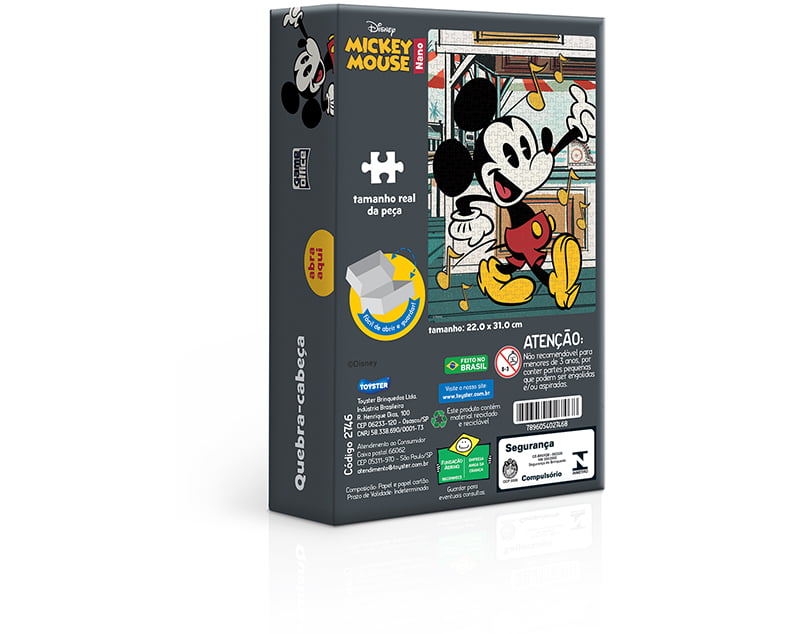 Quebra-Cabeça - Disney - Mickey e Amigos - 1000 Peças - Toyster