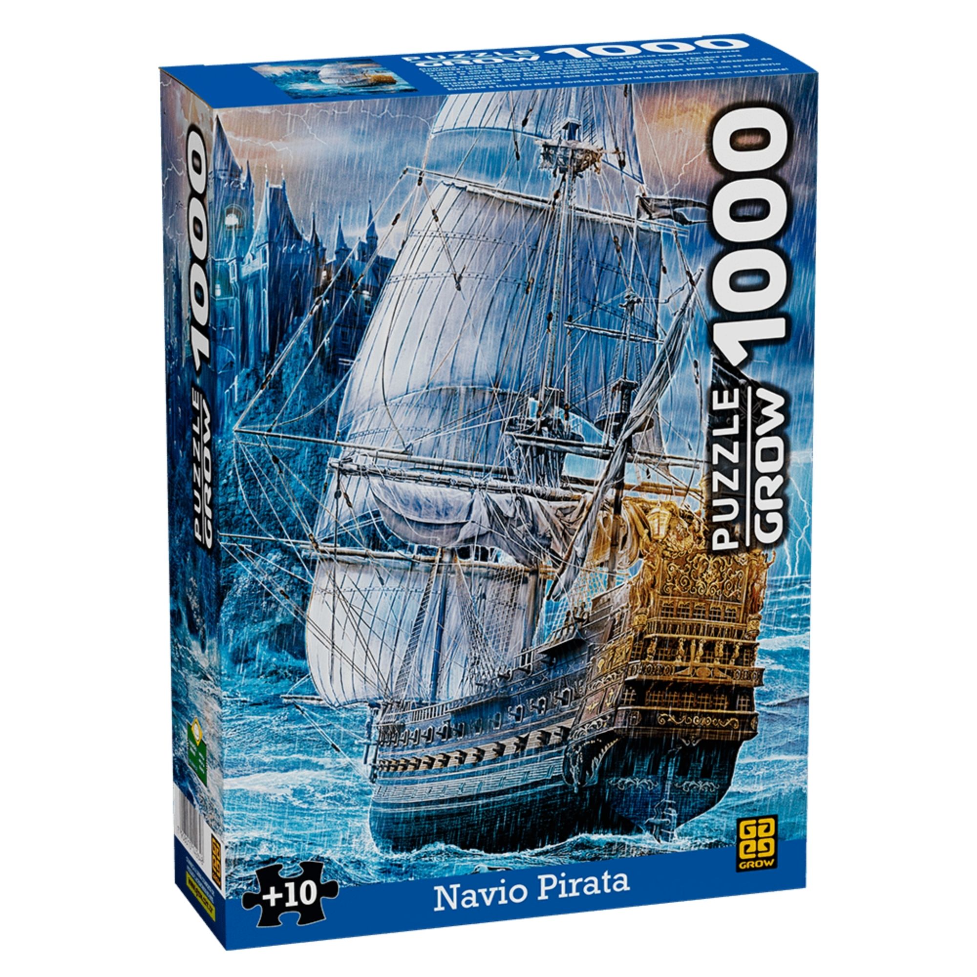 Quebra-Cabeça Navio Pirata 1000 Peças