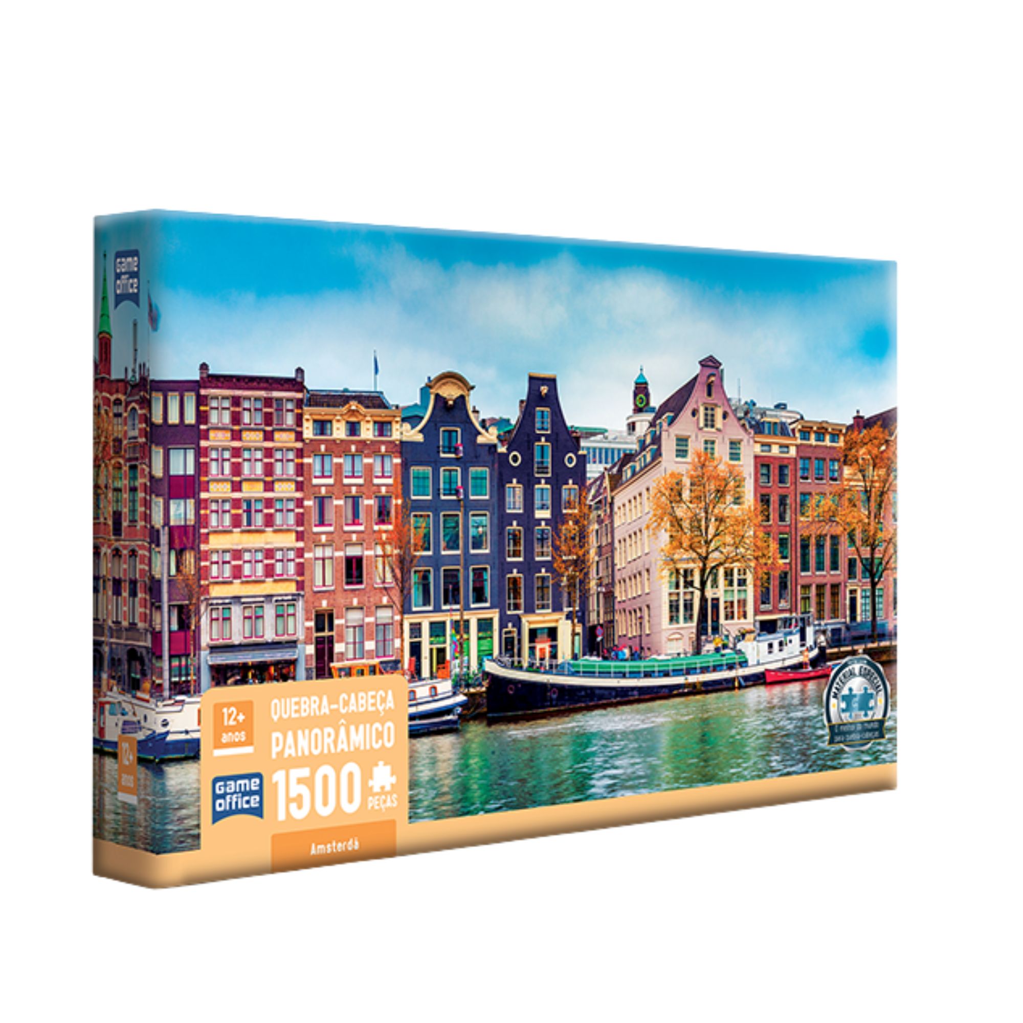 Quebra-Cabeça Panorâmico Amsterdã (1500 pçs)