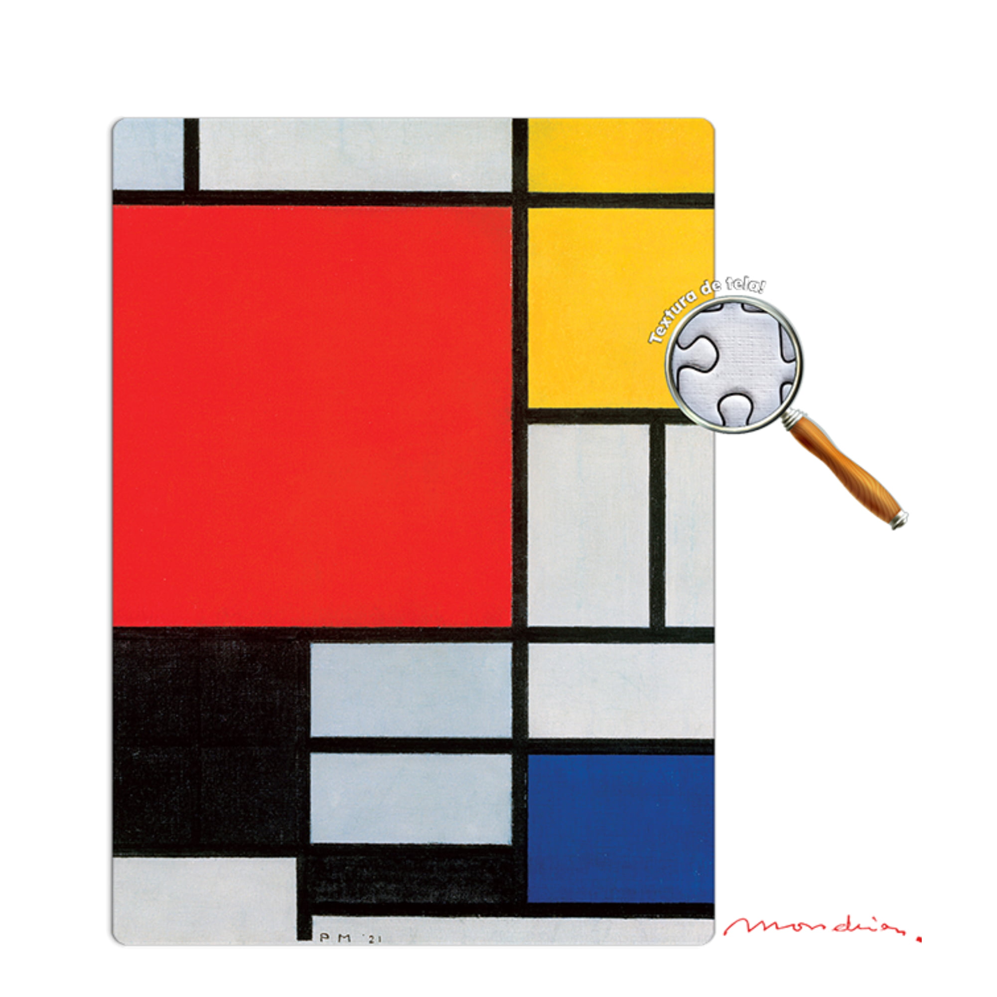 Complete Mondrian　Piet Mondrian Quebra-Cabeça Piet Mondrian : 500 Peças - Coleção Obras de Arte