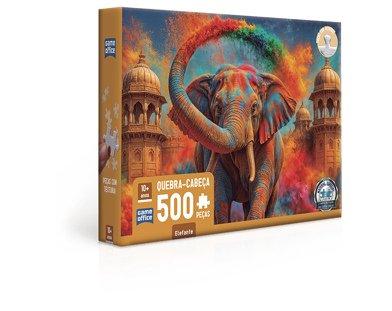 Quebra-Cabeças 500 peças - Elefante