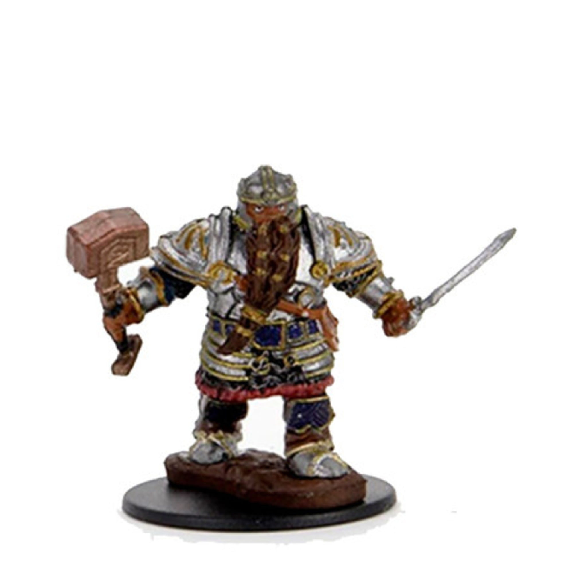 Dungeons & Dragons: Icons of the Realms -  Dwarf Male Fighter - Miniatura Premium
