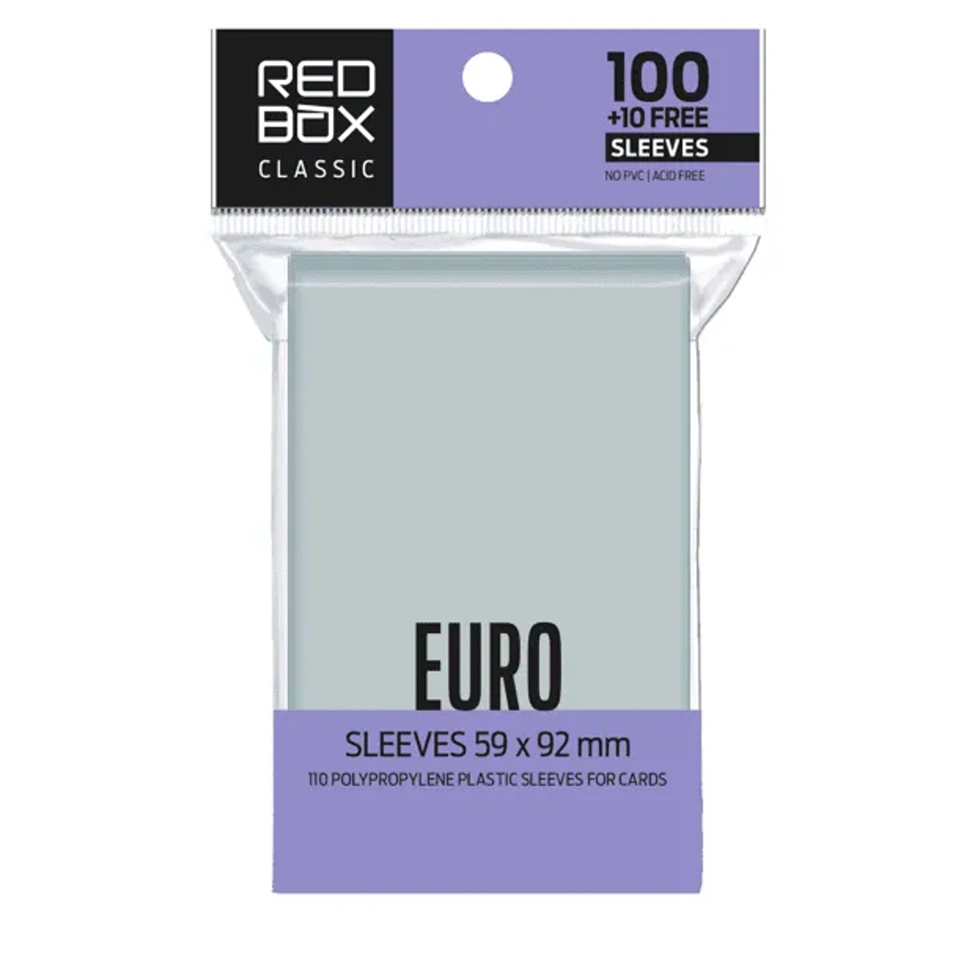 Sleeve Classic: EURO (59x92mm) Redbox
