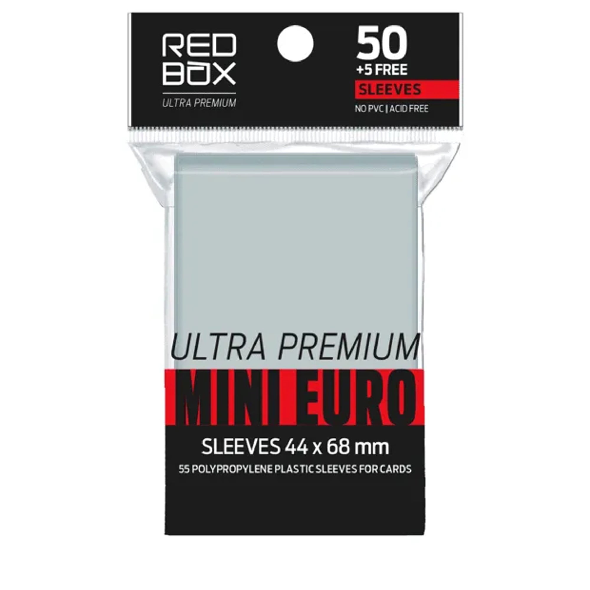 Sleeve Ultra Premium: MINI-EURO (44x68mm) Redbox