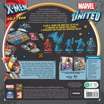 Expansão Marvel United: X-Men - Gold Team (Miniaturas Pintadas)