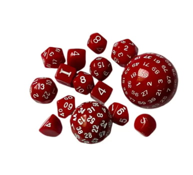 Dados para RPG Linha Weird - Conjunto com 14 Peças 