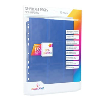 18-Pocket Pages Side Loading - 10 folhas - Azul