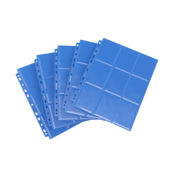 18-Pocket Pages Side Loading - 10 folhas - Azul