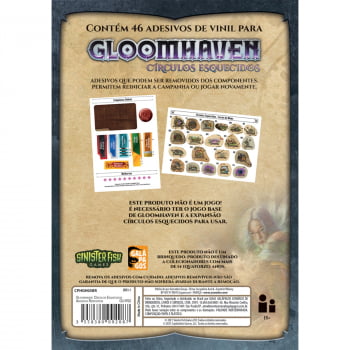 Acessório para Expansão Gloomhaven: Círculos Esquecidos - Adesivos Removíveis 