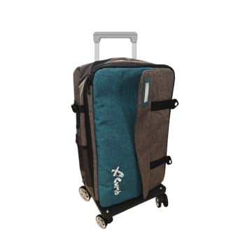 Bolsa Mala em tecido - com Rodinhas