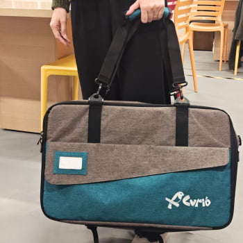Bolsa Mala em tecido - com Rodinhas