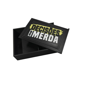 Caixa Organizadora Slider 3D - Decisões de Merda