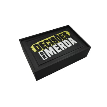 Caixa Organizadora Slider 3D - Decisões de Merda
